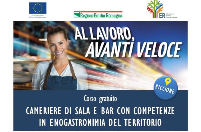 Corso gratuito per disoccupati – Cameriere di sala e bar con competenze in enogastronomia del territorio Corso gratuito per disoccupati – Cameriere di sala e bar con competenze in enogastronomia del territorio