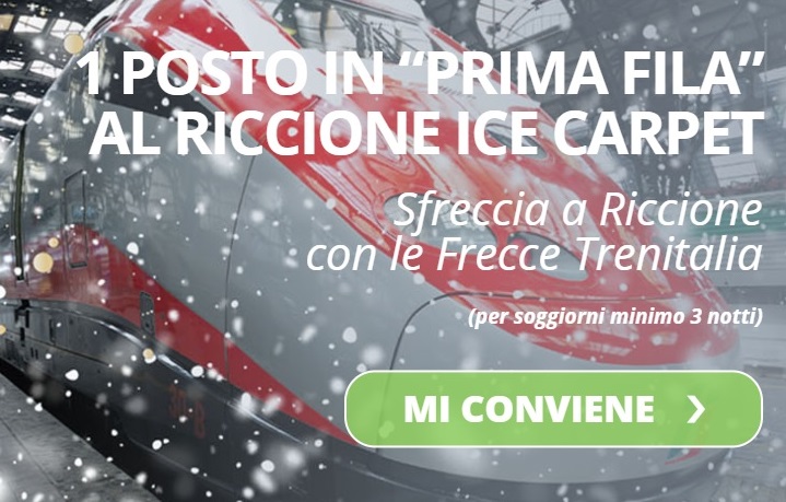 SFRECCIA IN “PRIMA FILA” AL RICCIONE ICE CARPET