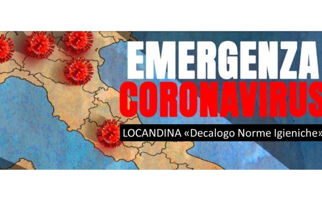 CORONAVIRUS: Locandina “Decalogo norme igieniche”