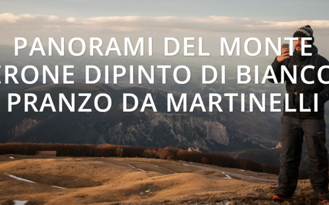 Escursione 18 dicembre 2020 – Panorami del Monte Nerone dipinto di bianco e pranzo da Martinelli