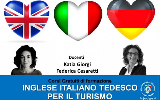 CORSI DI INGLESE, TEDESCO e ITALIANO PER IL TURISMO (Ottobre 2023) 