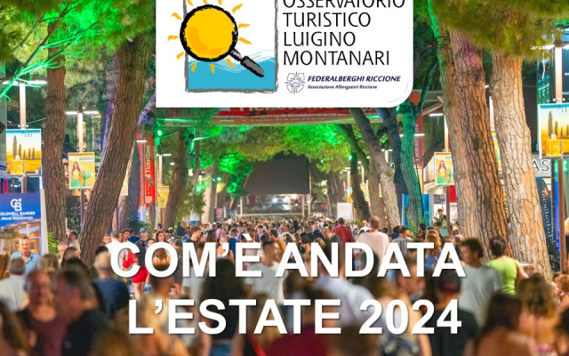 DATI OSSERVATORIO TURISTICO ESTATE 2024