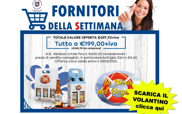 OFFERTE DELLA SETTIMANA (29 gennaio 2025)