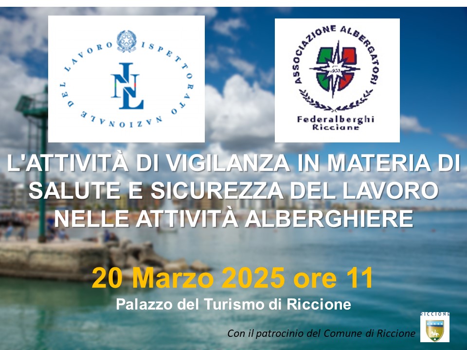 L’ATTIVITÀ DI VIGILANZA IN MATERIA DI SALUTE E SICUREZZA DEL LAVORO NELLE ATTIVITÀ ALBERGHIERE