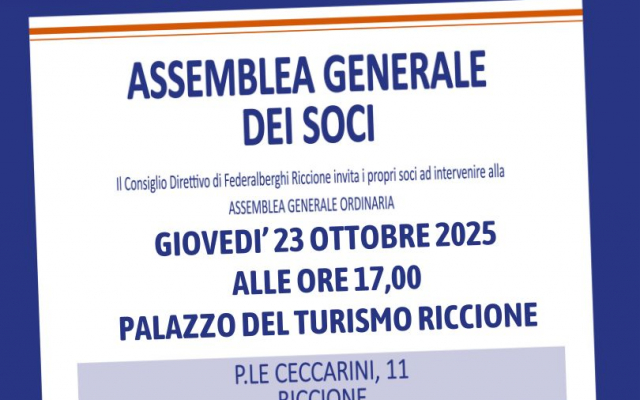 ASSEMBLEA GENERALE DEI SOCI – 23 OTTOBRE 2025